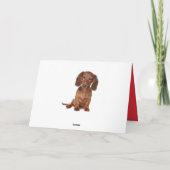 Dackel Geburtstag Funny Dackel Dog Dashie Bday Karte (Rückseite)