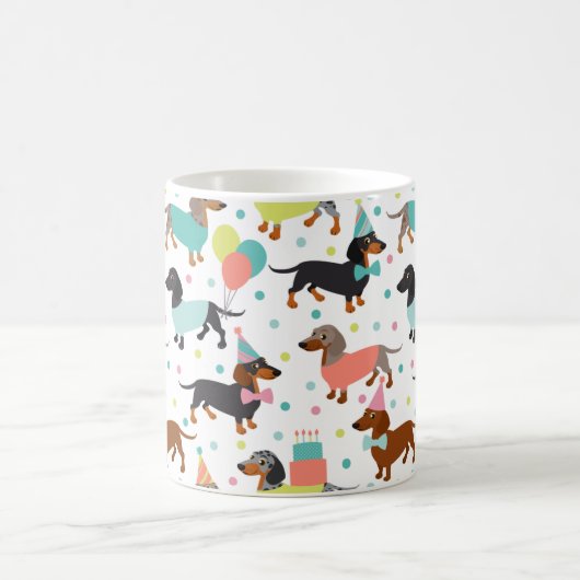 Dackel Geburtstag Kaffee Tasse (Mittel)