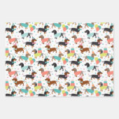 Dackel Geburtstagsfeier Geschenkpapier Set (Vorderseite 3)