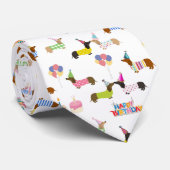 Dackel Geburtstagsfeier Krawatte (Gerollt)