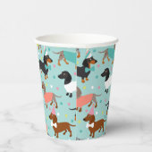 Dackel Geburtstagsfeier Pappbecher (Rechts)