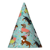 Dackel Geburtstagsfeier Party Hat Partyhütchen (Rechts)