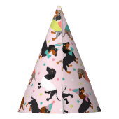 Dackel Geburtstagsfeier Partyhütchen (Rückseite)