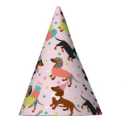 Dackel Geburtstagsfeier Partyhütchen (Rechts)