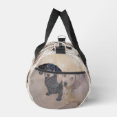Dackel Gemälde sanfte Schwarz & Tan Roter Hund Kun Duffle Bag (Rechts)
