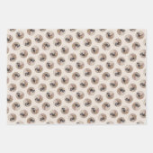 Dackel Gemälde sanfte Schwarz & Tan Roter Hund Kun Geschenkpapier Set (Vorderseite)