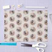 Dackel Gemälde sanfte Schwarz & Tan Roter Hund Kun Seidenpapier (Handwerk)