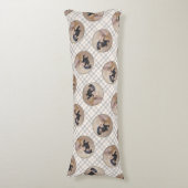 Dackel Gemälde sanfte Schwarz & Tan Roter Hund Kun Seitenschläferkissen (Vorderseite Vertikal)