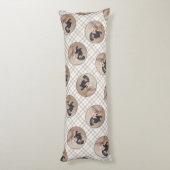 Dackel Gemälde sanfte Schwarz & Tan Roter Hund Kun Seitenschläferkissen (Rückseite (Vertikal))