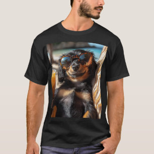 Dackel genießt das Meer T-Shirt