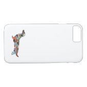 Dackel Geo Silhouette Kariert Case-Mate iPhone Hülle (Rückseite (Horizontal))
