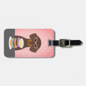 Dackel Gepäckanhänger (Vorderseite horizontal)
