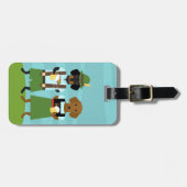 Dackel Gepäckanhänger (Vorderseite horizontal)