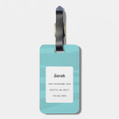 Dackel Gepäckanhänger (Rückseite vertikal)