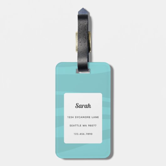 Dackel Gepäckanhänger (Rückseite vertikal)