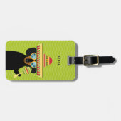 Dackel Gepäckanhänger (Vorderseite horizontal)