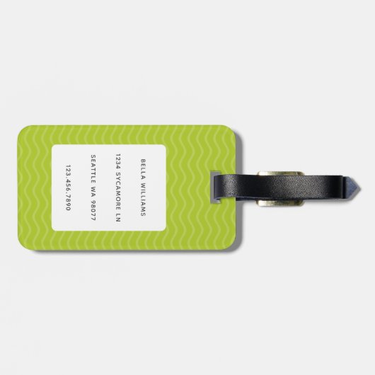 Dackel Gepäckanhänger (Rückseite horizontal)