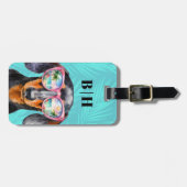 Dackel Gepäckanhänger (Vorderseite horizontal)