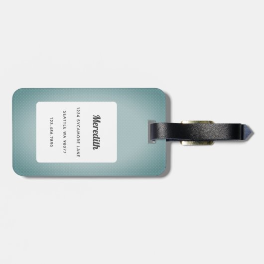 Dackel Gepäckanhänger (Rückseite horizontal)