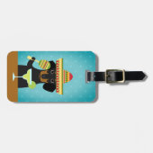 Dackel Gepäckanhänger (Vorderseite horizontal)