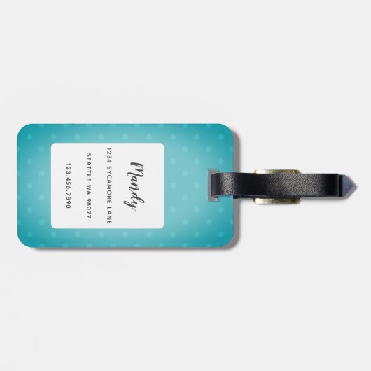 Dackel Gepäckanhänger (Rückseite horizontal)