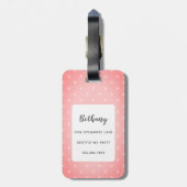 Dackel Gepäckanhänger (Rückseite vertikal)