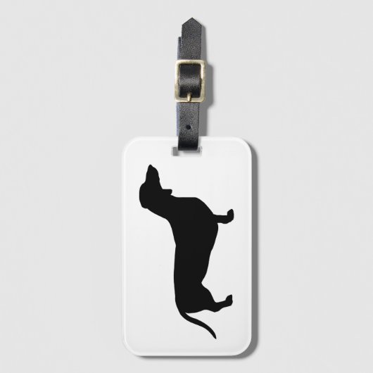 Dackel Gepäckanhänger (Vorderseite Vertikal)