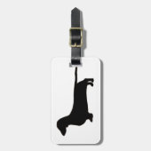 Dackel Gepäckanhänger (Vorderseite vertikal)