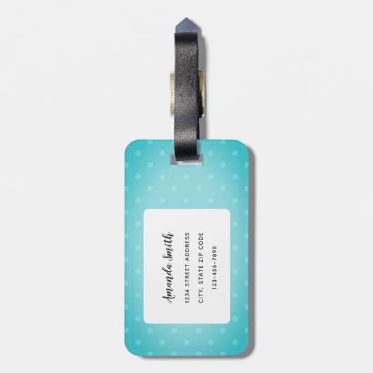 Dackel Gepäckanhänger (Rückseite vertikal)