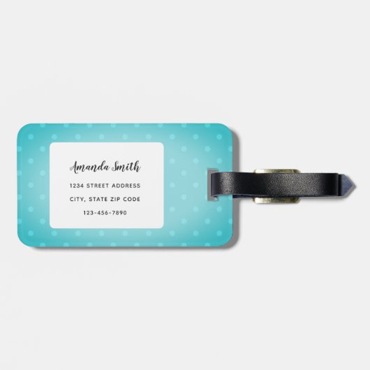 Dackel Gepäckanhänger (Rückseite horizontal)