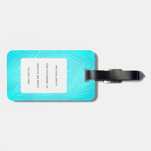 Dackel Gepäckanhänger (Rückseite horizontal)