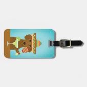 Dackel Gepäckanhänger (Vorderseite horizontal)