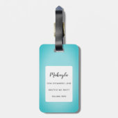 Dackel Gepäckanhänger (Rückseite vertikal)