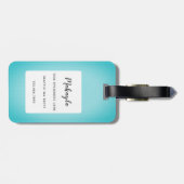 Dackel Gepäckanhänger (Rückseite horizontal)