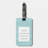 Dackel Gepäckanhänger (Rückseite vertikal)