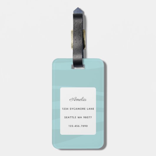 Dackel Gepäckanhänger (Rückseite vertikal)