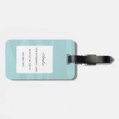 Dackel Gepäckanhänger (Rückseite horizontal)