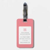 Dackel Gepäckmarke Gepäckanhänger (Rückseite vertikal)