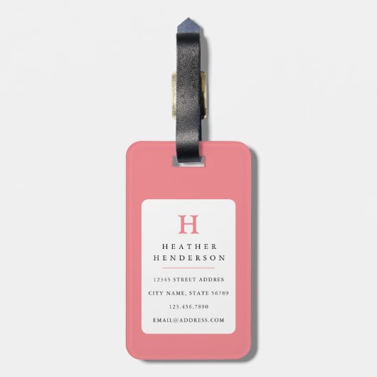 Dackel Gepäckmarke Gepäckanhänger (Rückseite vertikal)