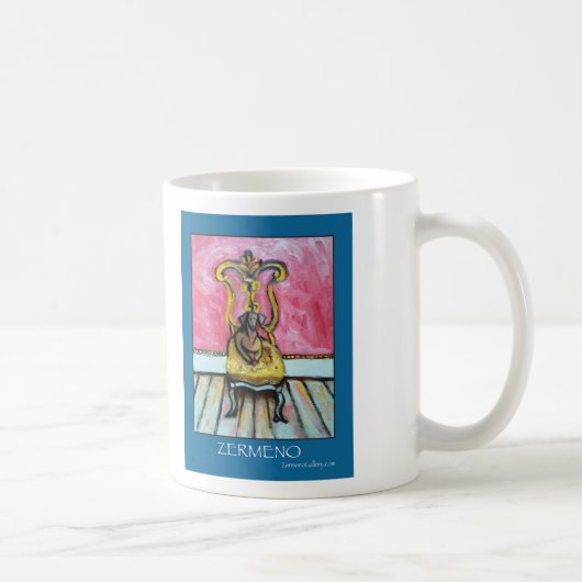 "Dackel gerettet aus Schutz" Tasse durch Zermeno (Rechts)