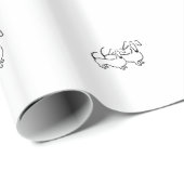 Dackel-Geschenk-Verpackung Geschenkpapier (Rolleneckpunkt)