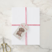 Dackel Geschenkanhänger (Mit Garn)