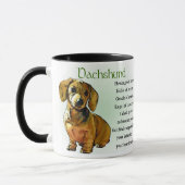 Dackel Geschenke, Dackel Getränke Tasse (Links)