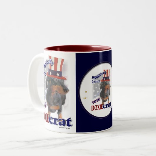 Dackel Geschenke Getränke Tasse (Vorderseite Links)