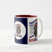 Dackel Geschenke Getränke Tasse (VorderseiteRechts)