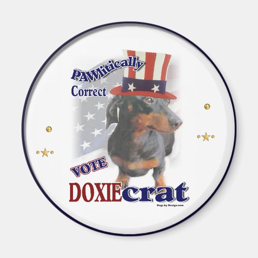 Dackel Geschenke Magnet (Vorne)