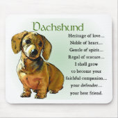 Dackel Geschenke Mousepad (Vorne)