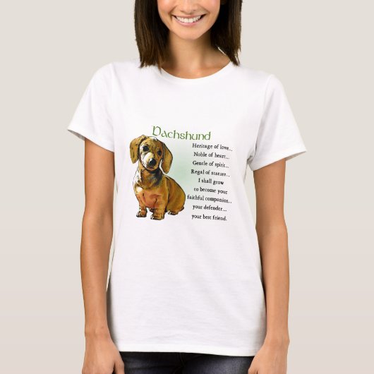 Dackel Geschenke T-Shirt (Vorderseite)