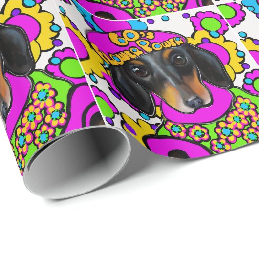 DACKEL GESCHENKPAPIER (Rolleneckpunkt)