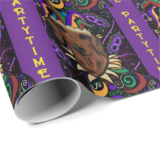 Dackel Geschenkpapier (Rolleneckpunkt)